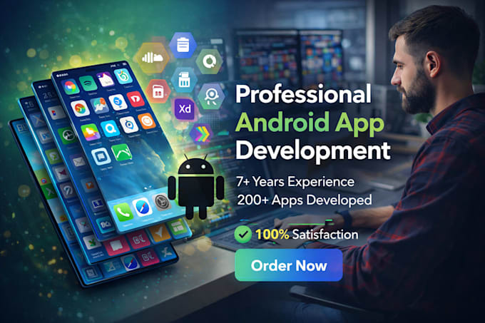 develop a professional android app in kotlin or java