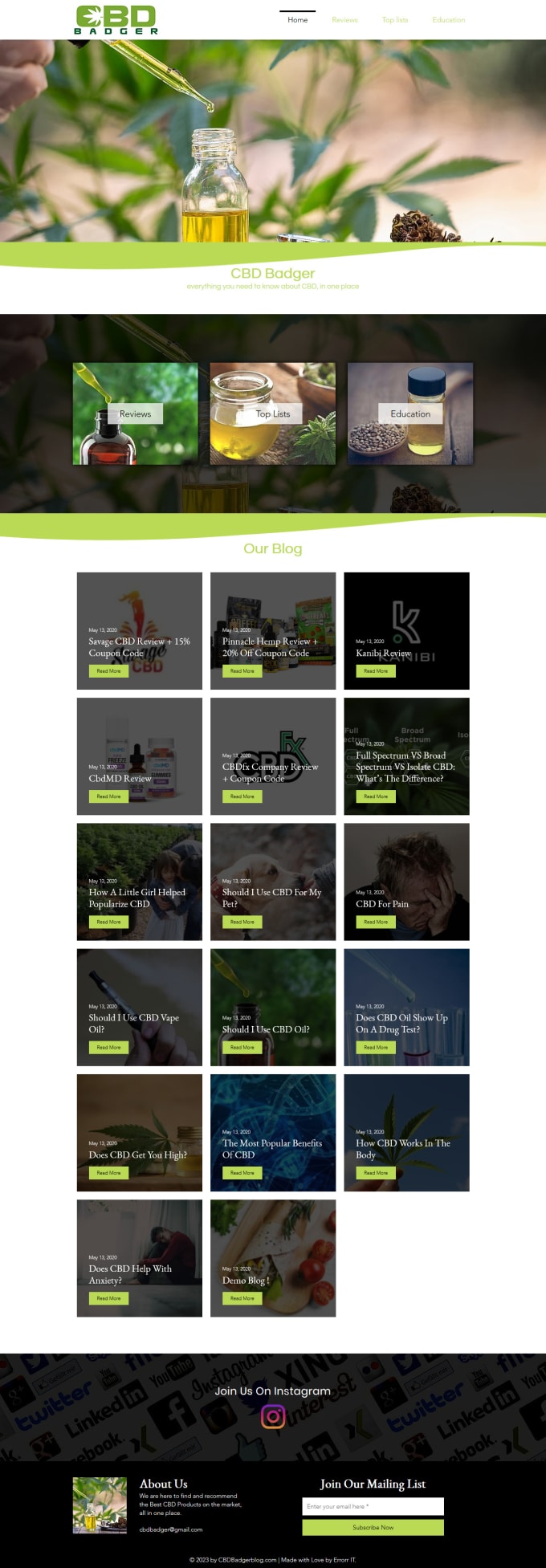 Create a cbd website hemp medical cannabis wordpress website by  Arif_islam145 | Fiverr