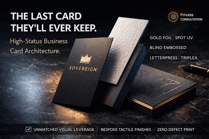 be your master designer for elite business cards