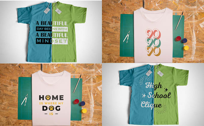 create awesome typography t shirt design