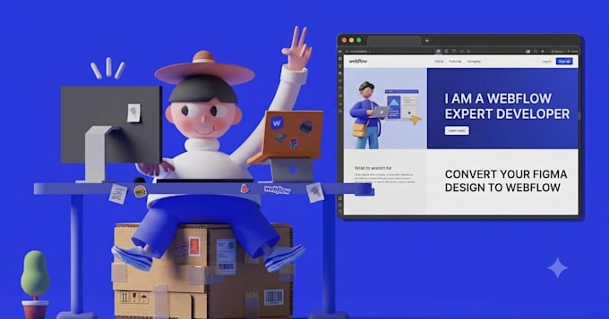 develop webflow landing pages and websites