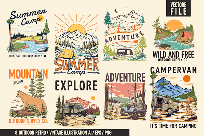 do vintage handdrawn illustration tshirt design