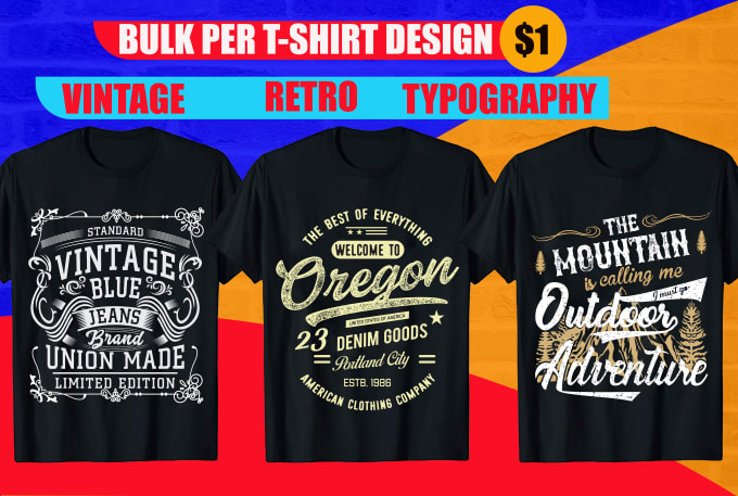 Do trendy custom t shirt design by Nooremani | Fiverr