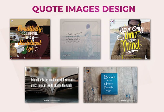 design your image with a quote and awesome frame