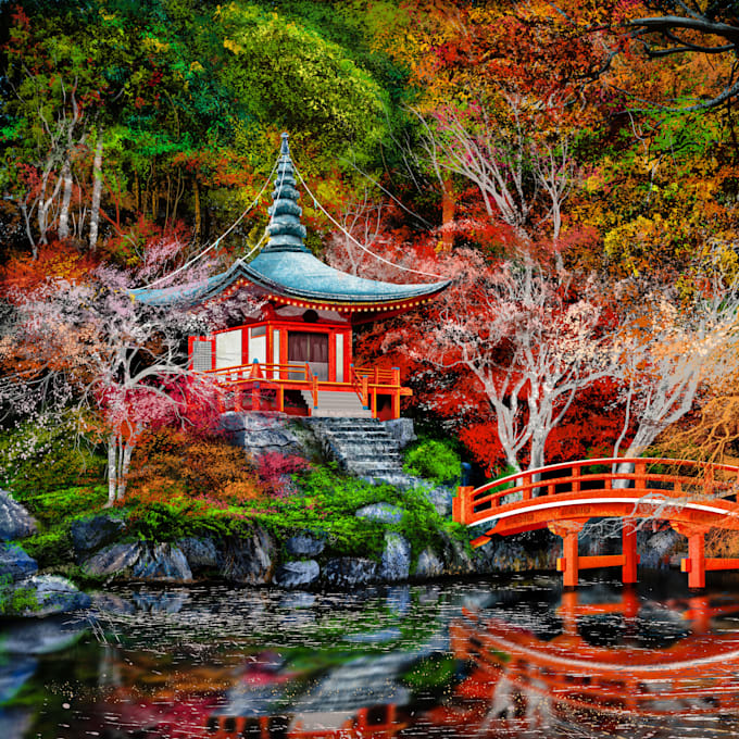 turn any landscape photo into art style