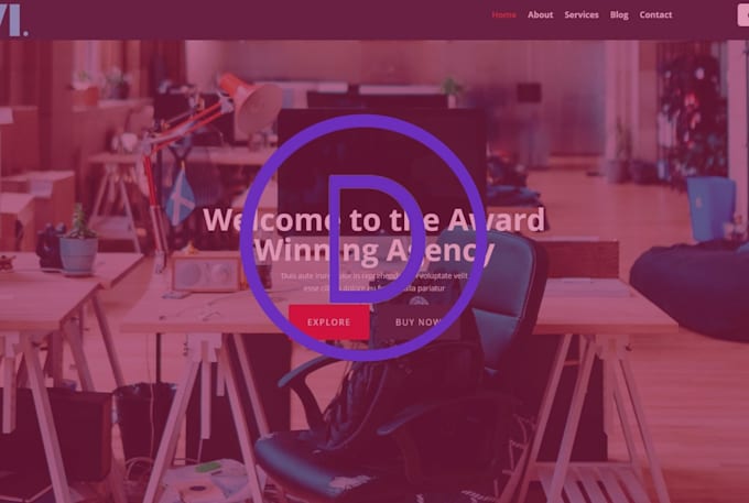 design divi wordpress website with divi theme, in 24hours