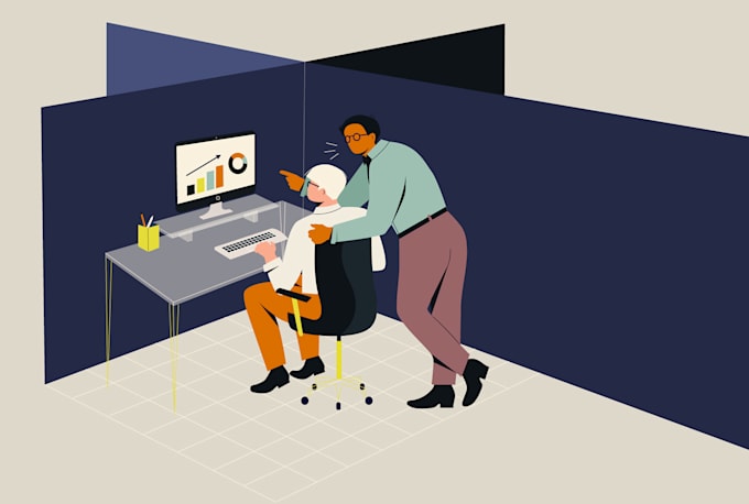 draw modern flat vector character or illustration