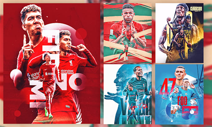 create abstract sports poster designs