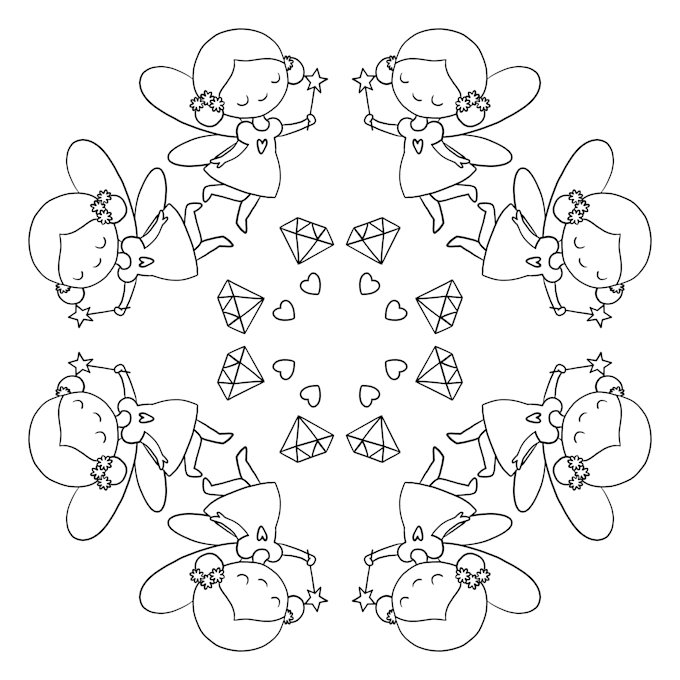 draw coloring pages for kids or adults