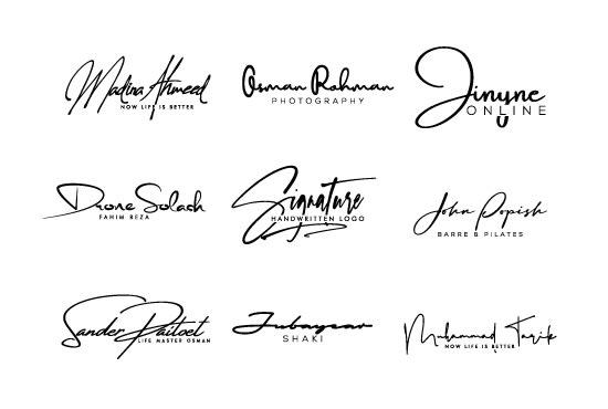 signature style fonts for pdf