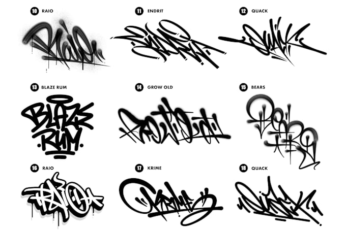 make custom graffiti tag your name for logo