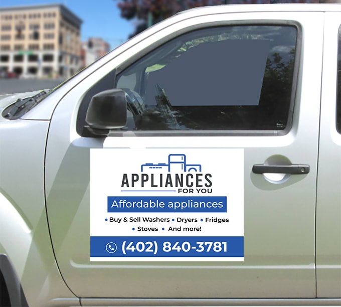 design eye catchy car magnet sign within 6 hours