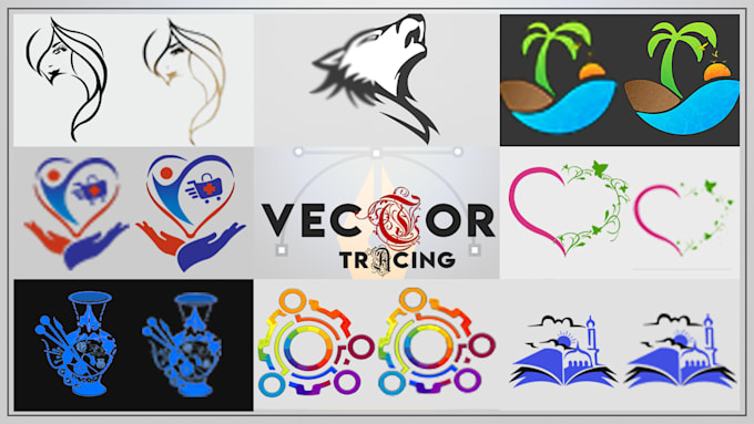 convert raster graphic to vector, vectorize logo