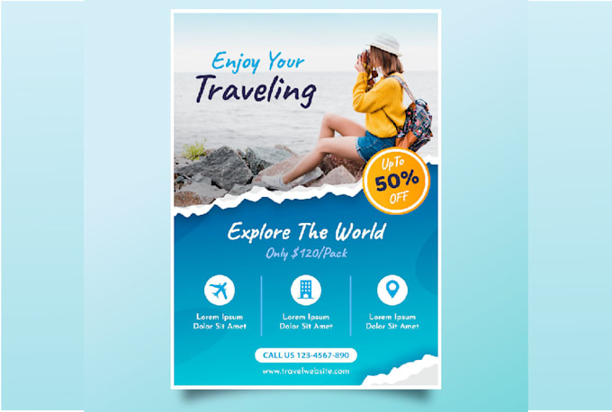 design a one page full color flyer