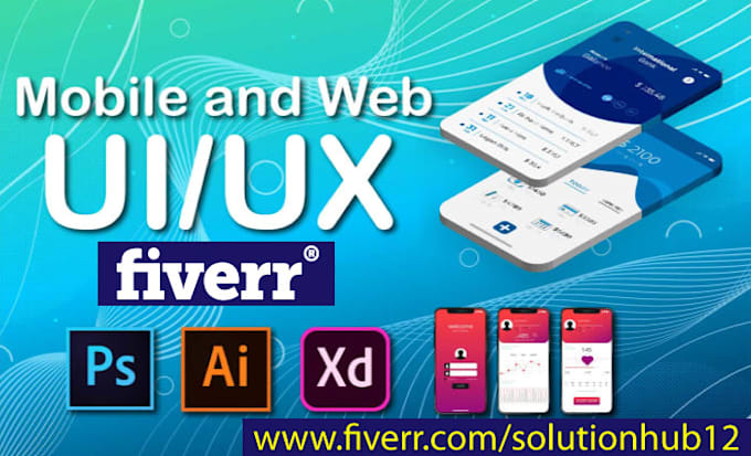 design mobile app UI and website UI