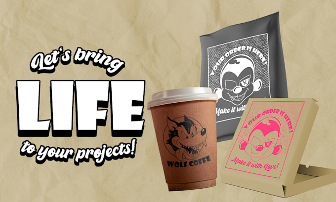 design a professional retro mascot logo in cuphead style