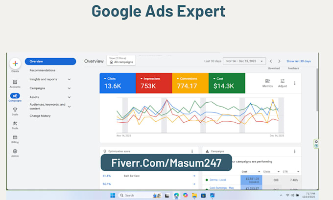 setup and manage google adwords PPC campaign
