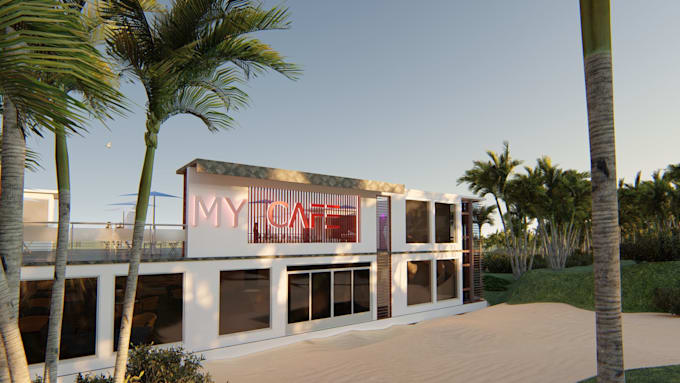create 3d interior exterior modeling and rendering