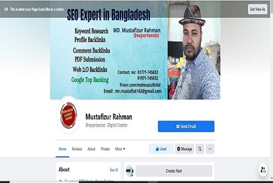create facebook business page and add location google maps