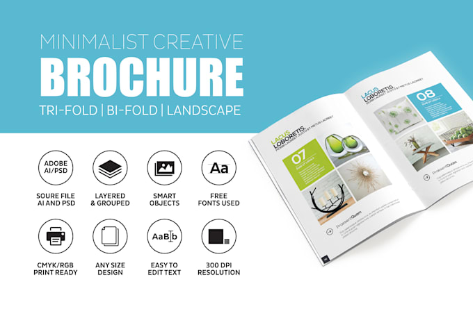 design professional corporate business brochure