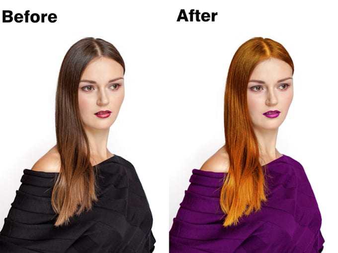 Change hair colour and dress color in by Ansar90 Fiverr