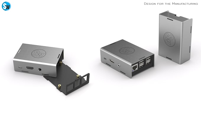 design metal enclosure metal case or metal cover for electronic devices or pcb