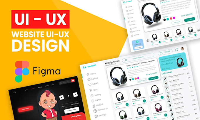 do UI UX design, website, dashboard ui, mobile app UI UX design