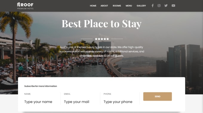 create HTML landing page or wordpress landing page