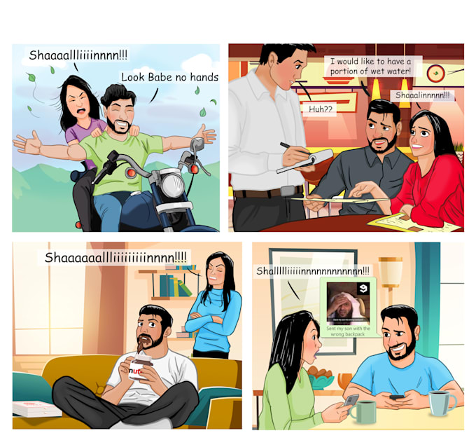 create professional storyboard and character model sheet