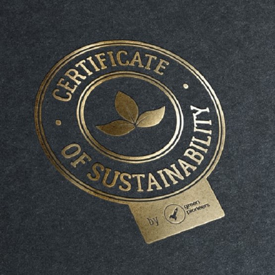 design green certificate logo in 24 hours