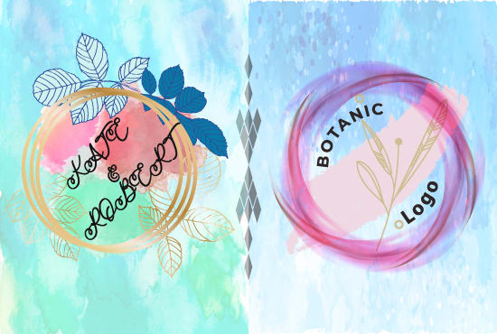 design creative and unique water color logo