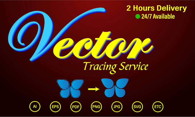do vector tracing, redraw logo and ai image to vector