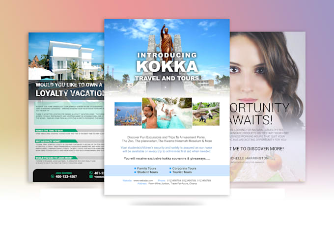 design amazing flyer or poster