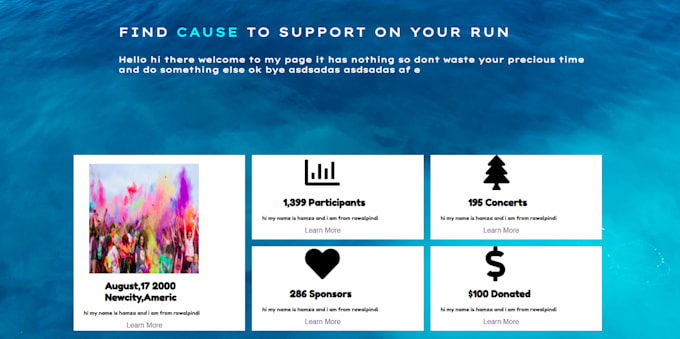 Create mind blowing website using html css bootstrap and js by ...