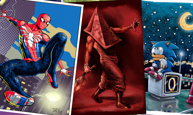 draw your favorite character or fan art commissions