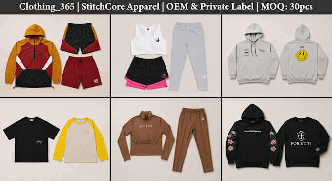 make clothing samples and manufacture for your brand