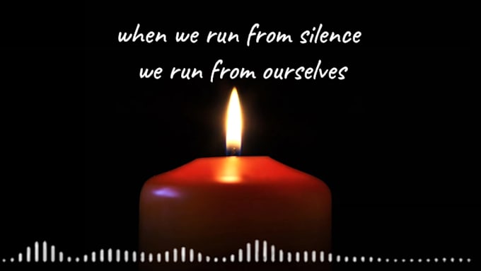 provide short sleeping, meditation video with quotes