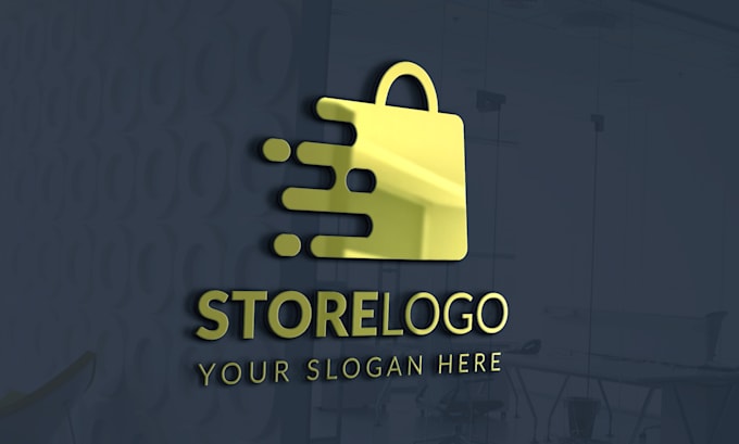 do minimalist custom line store, online shop, e commerce logo