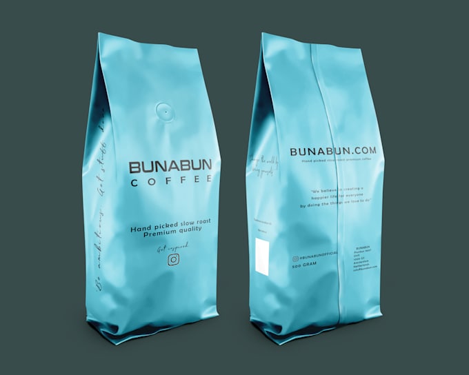 do perfect coffee bag label design