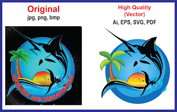 convert hand drawing to digital art and vector tracing in illustrator