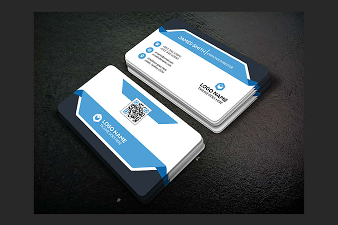 create business card for company, brand, shop or business