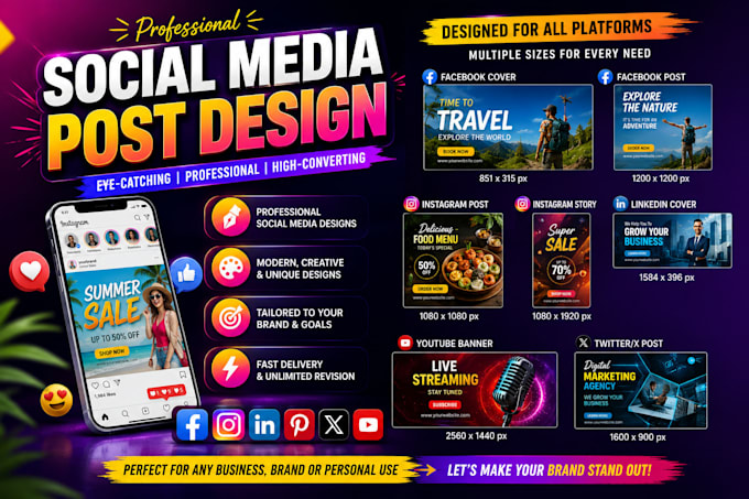 do social media post designs for you