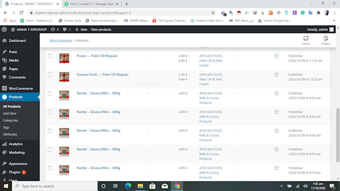 upload products to your ecommerce store