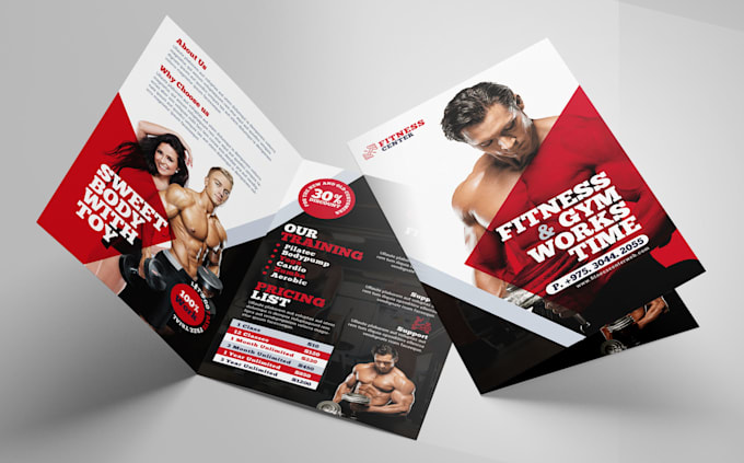 design a professional business flyer, brochure, or poster
