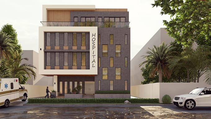 design 3d model and render images architecture project