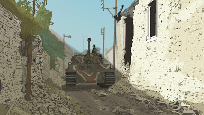 recreate historical scenes via illustration for you