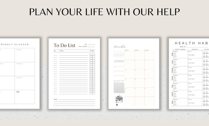 design your business planner, wedding planner, and more