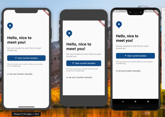 develop android ios app using flutter