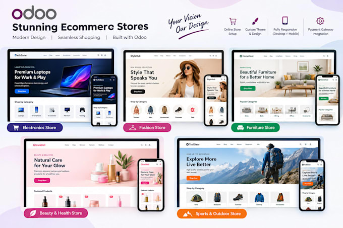 make odoo website and optimize your odoo ecommerce site and odoo theme