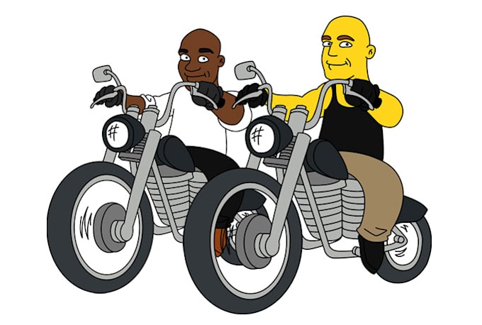 draw you as a funny yellow cartoon character